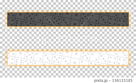 サイコロのテロップベース(黒と白) サイコロのテロップベース(黒と白) 136133185
