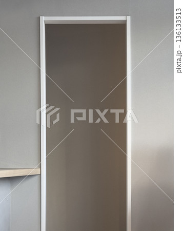 Minimalist door frame in modern interior 136133513