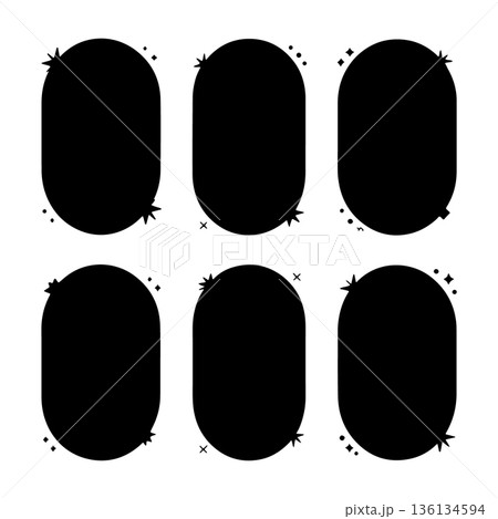 Creative blank frames designed for various purposes in a clean layout 136134594