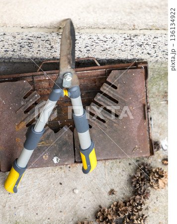 Tools for working in garden Tools for working in garden 136134922