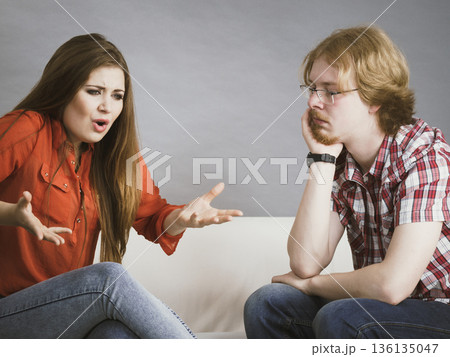 Couple having problems 136135047
