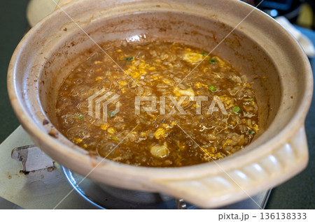 あんこう鍋 雑炊 〆 あんこう鍋 雑炊 〆 136138333