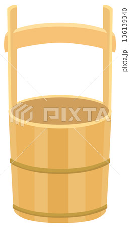 手桶のイラスト ベクター素材 136139340