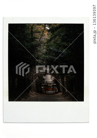 神秘的な神社　ポラ風 136139397