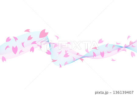 花びらと風のウェーブ 136139407