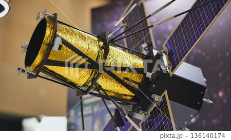 Space telescope exploring universe, satellite technology and astronomical research Space telescope exploring universe, satellite technology and astronomical research 136140174