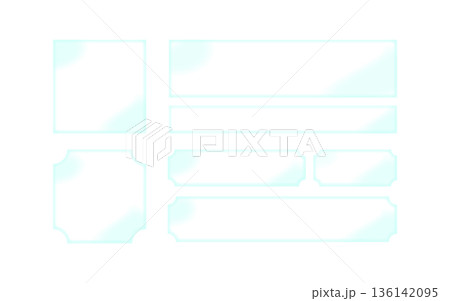 ガラス風フレーム。（下の物が透けます。） 136142095