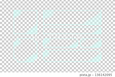 ガラス風フレーム。（下の物が透けます。） 136142095