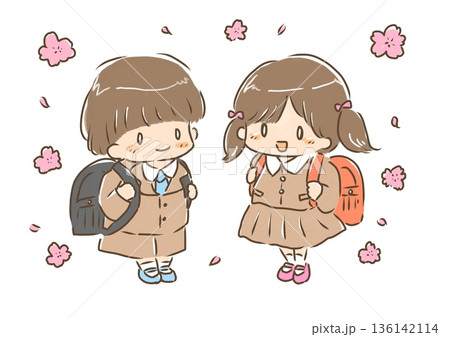 小学生・入学 136142114