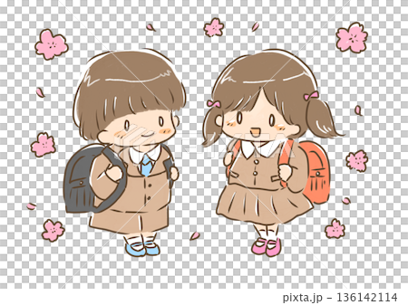 小学生・入学 136142114