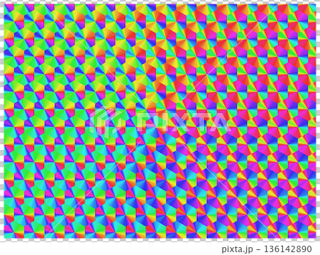 Holographic hexagonal gradient tile Holographic hexagonal gradient tile 136142890