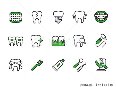 歯科アイコンセット 136143146