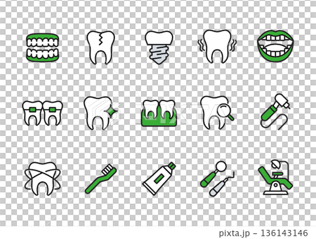 歯科アイコンセット 136143146