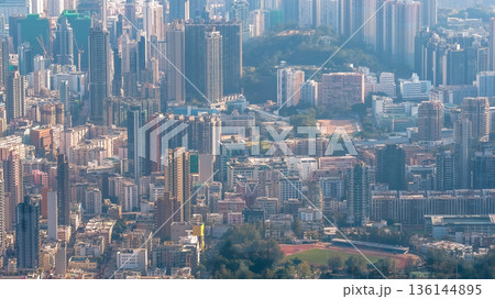 Jan 25 2026 Middle Kowloon Skyline Fades Into Hazy Harbor Mountains Jan 25 2026 Middle Kowloon Skyline Fades Into Hazy Harbor Mountains 136144895