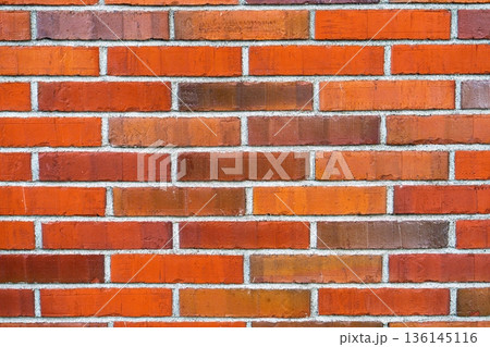 Rustic Red Brick Wall Texture for Backdrops, Vintage Architecture, and Construction Rustic Red Brick Wall Texture for Backdrops, Vintage Architecture, and Construction 136145116