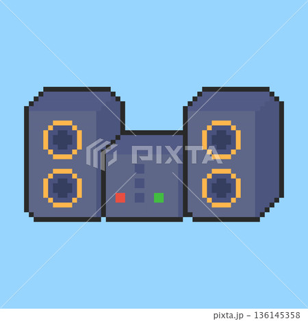 Pixel art speaker design Pixel art speaker design 136145358