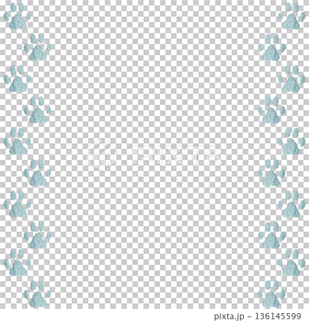 【爪印相框】手工刺繡插畫材質 136145599