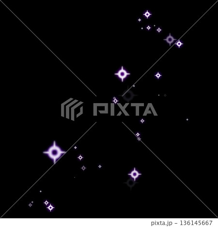 紫色のキラキラが輝くシンプルな背景 136145667