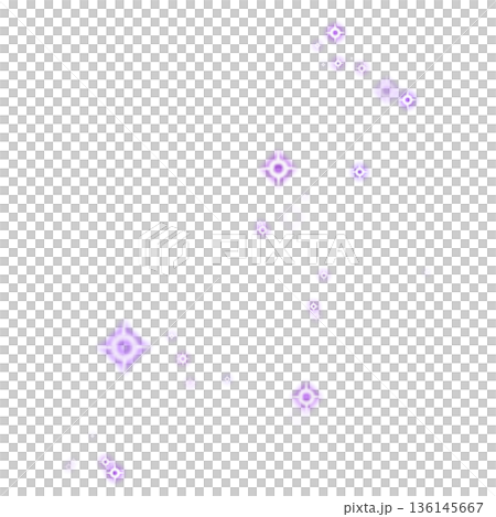 紫色のキラキラが輝くシンプルな背景 136145667