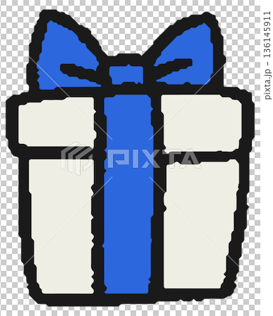 手繪禮盒插圖 136145911