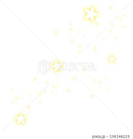 黄色のキラキラ星のイラスト 黄色のキラキラ星のイラスト 136146223