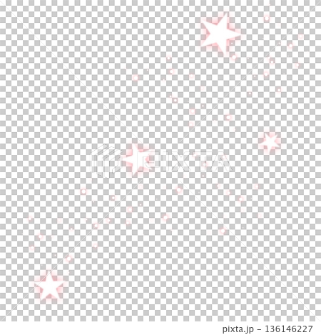 Pink sparkling star illustration 136146227