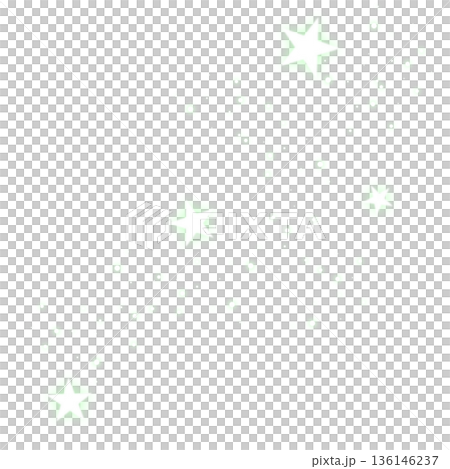 Light green sparkling star illustration 136146237