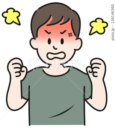 怒る男性 136146368