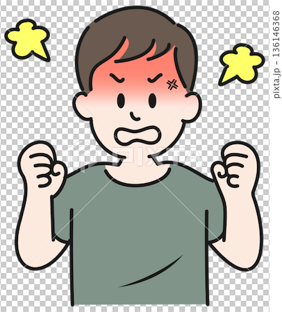 怒る男性 136146368