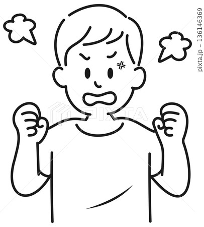 怒る男性 136146369