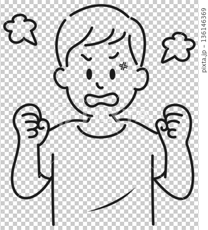 怒る男性 136146369