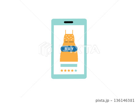 ネットショッピングの購入画面 136146381