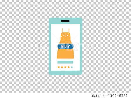 ネットショッピングの購入画面 136146381