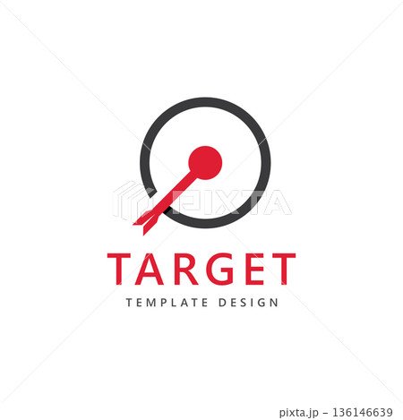 Target logo arrow direction circle target vector Target logo arrow direction circle target vector 136146639