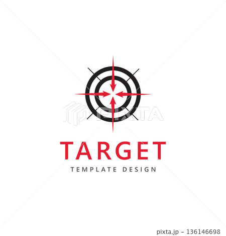 Target logo arrow direction circle target vector Target logo arrow direction circle target vector 136146698