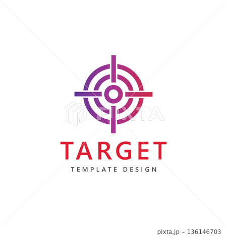 Target logo arrow direction circle target vector Target logo arrow direction circle target vector 136146703