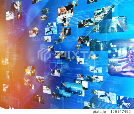 デジタル情報流動の表現 136147496