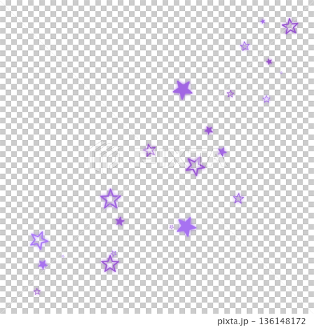 兩種紫色星星的插圖 136148172