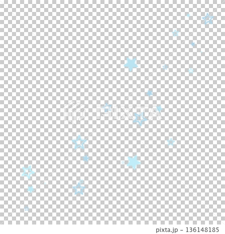 兩種淡藍色星星的插圖 136148185