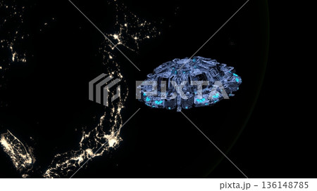 地球とUFO 136148785