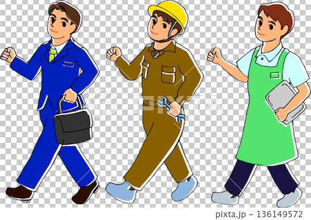 働く人のイラスト 働く人のイラスト 136149572