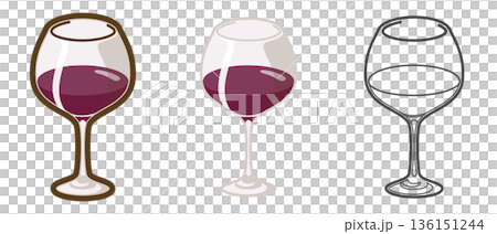 red wine (burgundy type glass) red wine (burgundy type glass) 136151244