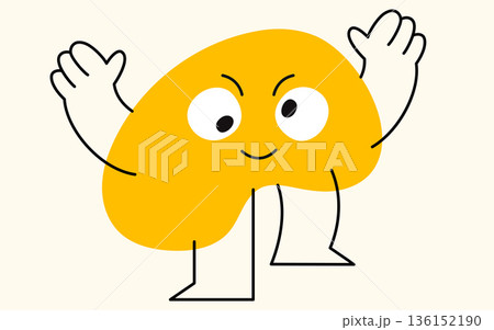 Cute blob element. 136152190