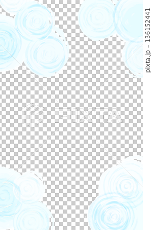 Watercolor style cool water surface and small ripples illustration_vertical 136152441