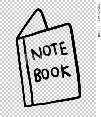 Hand drawn outline of notebook for colouring book, decoration, book reader lover, sticker, patch, print, office workers, writing, back to school, kids and children, leisure, hobbies, department store Hand drawn outline of notebook for colouring book, decoration, book reader lover, sticker, patch, print, office workers, writing, back to school, kids and children, leisure, hobbies, department store 136152503