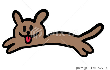 Hand drawn cute running puppy for playtime, animal decoration, dog shape, cartoon, paw friend, pet shop, vet, character, comic, mascot, adopt and rescue dog, shelter, foster home, toy, doll, home Hand drawn cute running puppy for playtime, animal decoration, dog shape, cartoon, paw friend, pet shop, vet, character, comic, mascot, adopt and rescue dog, shelter, foster home, toy, doll, home 136152703