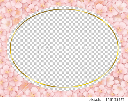 桜のフレーム　A-1 136153371