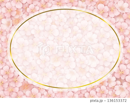 桜のフレーム　A-2 136153372