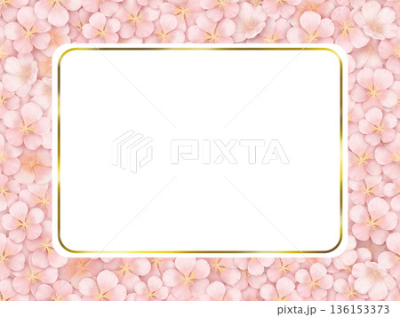 桜のフレーム　B-1 136153373