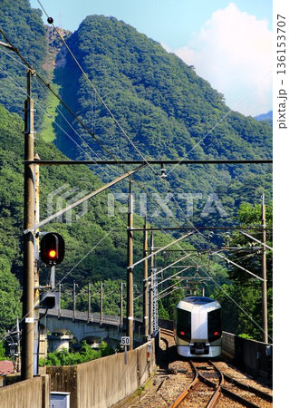 川治温泉駅から川治湯元駅へ… 『特急リバティ会津』500系 川治温泉駅から川治湯元駅へ… 『特急リバティ会津』500系 136153707